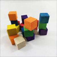 Manufacturers customize various 10-100mm Wooden block              dice game props, wooden dice, six sided educational toys