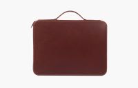 laptop sleeve, leather laptop sleeve 14 inches, hand polished excella zippers, laptop bag