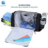 Factory wholesale bolsa de lona durable sports gym duffle bag with shoe compartments