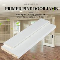 White gesso coating 4 sides and water-based primer for 3 side FJEG radiata Pine Door jamb