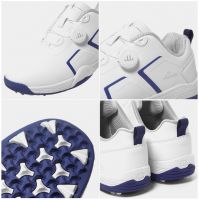 Licata) Tempesta One Dial Golf Shoes For Men (color: White + Navy , Size: 260 Mm/ 265 Mm) 