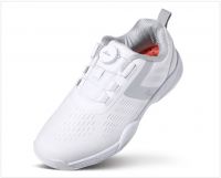 Licata) Punching Dial MenÃ¢ï¿½ï¿½s Spikeless Golf Shoes D37102 (Color: White + Silver, Size: 250) 