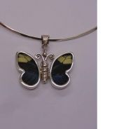 Silver 950 jewelry with wings of butterfly