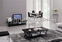 Living room furniture glass coffee table