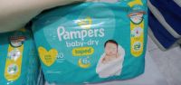 Bulk Pampers baby dry diapers super pack size newborn