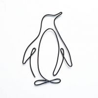 Penguin wire silhouette