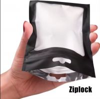 Custom Digital Printed Reusable Matte Black Candy Nut Snack Food G Zipper Zip Lock Plastic Mylar Bags