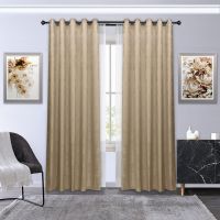 100% Blackout Textured Jacquard Curtains For Bedroom Living Room Dining Room And Kitchen Thermal Insulated Noise And Light Reducing