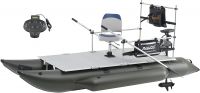 Heavy-Duty for Two 11.5ft Inflatable Pontoon Boat with Stainless Steel Guard