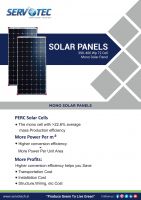 Get Best Solar Products from Top Solar Brand Servotech