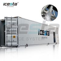Containerized Flake ice plant with Automatic ice storage &amp; Delivery &amp; Weighing System &amp;#40;All-In-One&amp;#41;
