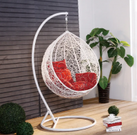 Indoor Egg Chair Basket Tassel Swing Hanging Handmade Knitted Patio Swing Chair Outdoor Hammocks Nordic 
