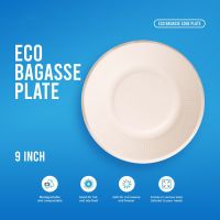 Eco Bagasse Plate Biodegradable