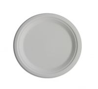 Compostable Paper Plates, 8.86 Inch Paper Plate, Eco-Freindly Made of Sugarcane Fiber