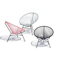 Outdoor Single Rattan Chair Outdoor Balcony Leisure Chair Homestay Simple Wrought Iron Chair Ins Creative Coffee Table (remark Color)