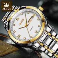 OLEVS 8691Watches Mens Fashion Waterproof Stainless Steel Analogue Quartz Watch Luxury Diamonds Business Watch