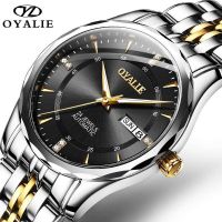 OYALIE 9789 Men Watch Fashion Men Business Stainless Steel Band Watch Date Water Resistant Mechanical Watch Luxury Men Clock