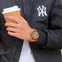 OLEVS 9957 Fashion Large Dial Quartz Leather Sport Watches High Quality Clock Wristwatch Relogio Men Watch