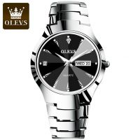 OLEVS 8697 Men's Watch Minimalist Diamond Quartz Watch Steel Band Alloy Case Date Clock Men's Watch