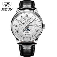 JSDUN 8909 Factory Hot Sales Men Dial Diameter 40mm Original Movement Stainless Steel Length 24cm Waterproof Mechanical Watch