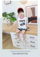 Men's baby vest set 2023 thin style quick dry clothes summer children's clothes tide