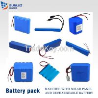 Battery Pack 11.1v 2200mah For Solar Energy System