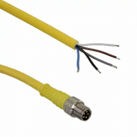 M8 5 Male Pins to Wire Leads Polyvinyl Chloride (PVC) 6.56' (2.00m)