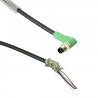 M8 6 Male Pins to Wire Leads Polyurethane (PUR) 9.84' (3.00m)