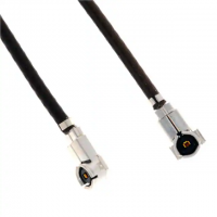 W.FL Plug, Right Angle Female to W.FL Plug, Right Angle 1.00mm OD Coaxial Cable