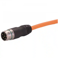 M23 6 Male Pins to Wire Leads Polyurethane (PUR) 32.8' (10.00m)