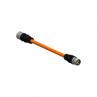 M23 8 Male Pins to M23 8 Plug Thermoplastic Polyurethane (TPU) 9.84' (3.00m)