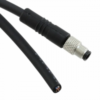 M5 A 4 Male Pins to Wire Leads Polyurethane (PUR) 4.92' (1.50m)