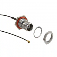 U.FL (UMCC), AMC Plug, Right Angle Female to TNC Jack 1.13mm OD Coaxial Cable