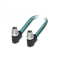 M12 X code 8 Male Pins to M12 X code 8 Receptacle, Right Angle Polyurethane (PUR) 6.56' (2.00m)