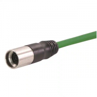 M17 17 Female Sockets to Wire Leads Polyvinyl Chloride (PVC) 32.8' (10.00m)