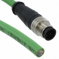 M12 4 Male Pins to Wire Leads Polyurethane (PUR) 3.28' (1.00m)