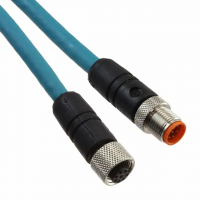 M12 8 Male Pins to M12 8 Plug Thermoplastic Elastomer (TPE) 65.6' (20.0m)