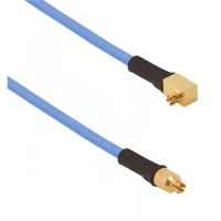 SMPS Jack Female to SMPS Jack, Right Angle 0.047" Flexible Cable