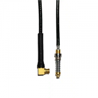 SMPS Jack Female to SMPM Jack, Right Angle 0.047" Flexible Cable