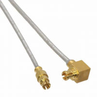 SMPM Plug Female to SMPM Plug, Right Angle 0.047" Semi-Rigid Cable