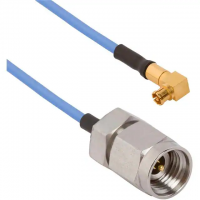 SMPM Jack, Right Angle Female to 2.92mm Plug 0.047" Flexible Cable