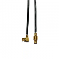 SMPM Jack Female to SMPM Jack, Right Angle 0.047" Flexible Cable