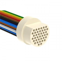 DIN C 39 Female Sockets to Wire Leads Polytetrafluoroethylene (PTFE) 1.50' (457.20mm)