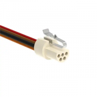 DIN C 5 Female Sockets to Wire Leads Polytetrafluoroethylene (PTFE) 1.50' (457.20mm)