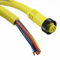 7/8" 6 Female Sockets to Wire Leads Polyvinyl Chloride (PVC) 6.00' (1.83m)