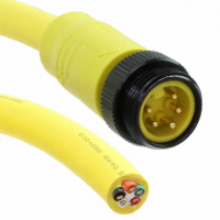 7/8" (M22) 5 Male Pins to Wire Leads Polyvinyl Chloride (PVC) 6.56' (2.00m)