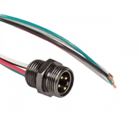 7/8" (M22) 4 Male Pins to Wire Leads 3.28' (1.00m)