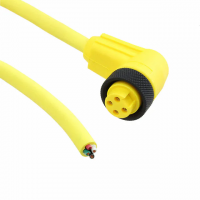 7/8" 4 Female Sockets to Wire Leads Thermoplastic Elastomer (TPE) 6.56' (2.00m)