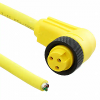 7/8" 3 Female Sockets to Wire Leads Polyurethane (PUR) 9.84' (3.00m)