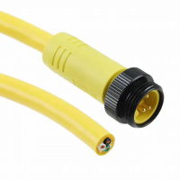 7/8" A 3 Male Pins to Wire Leads Polyvinyl Chloride (PVC) 6.56' (2.00m)